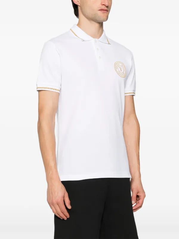 Versace Jeans Couture
logo-embroidered cotton polo shirt