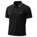 EMPORIO ARMANI Smooth Marselizia black Polo