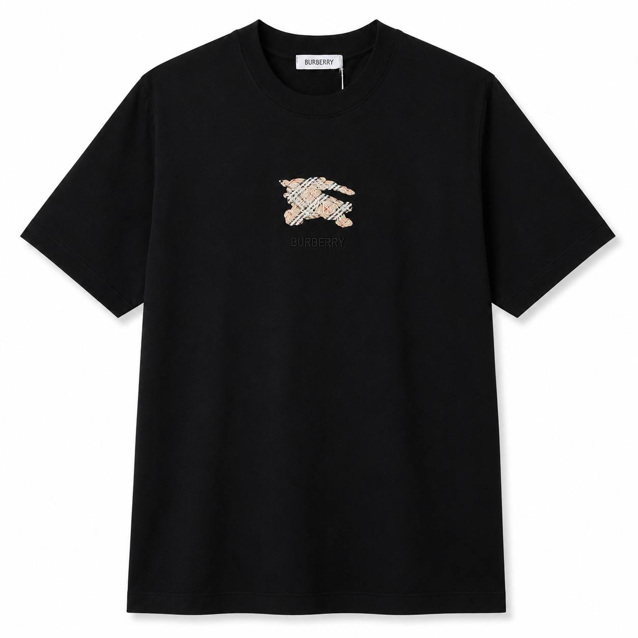 Burberry Equestrian Knight Check Cotton T-Shirt