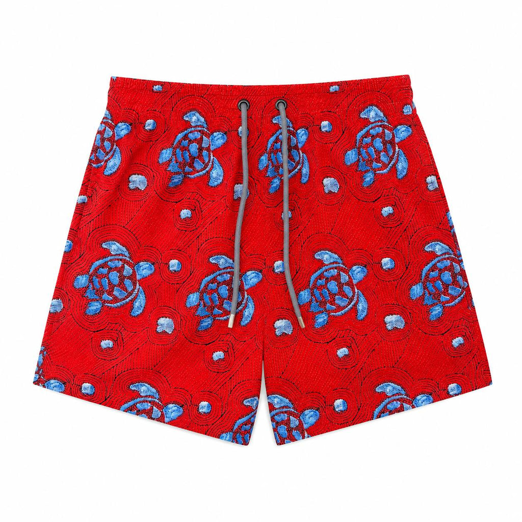 VILEBREQUIN Red Turtle Swim Shorts