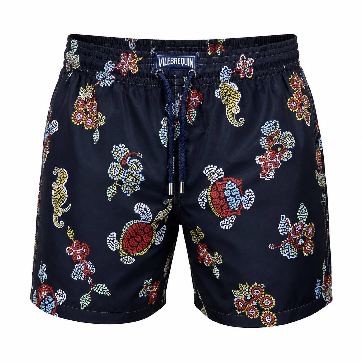 Vilebrequin Marine Print Swim Shorts – Navy