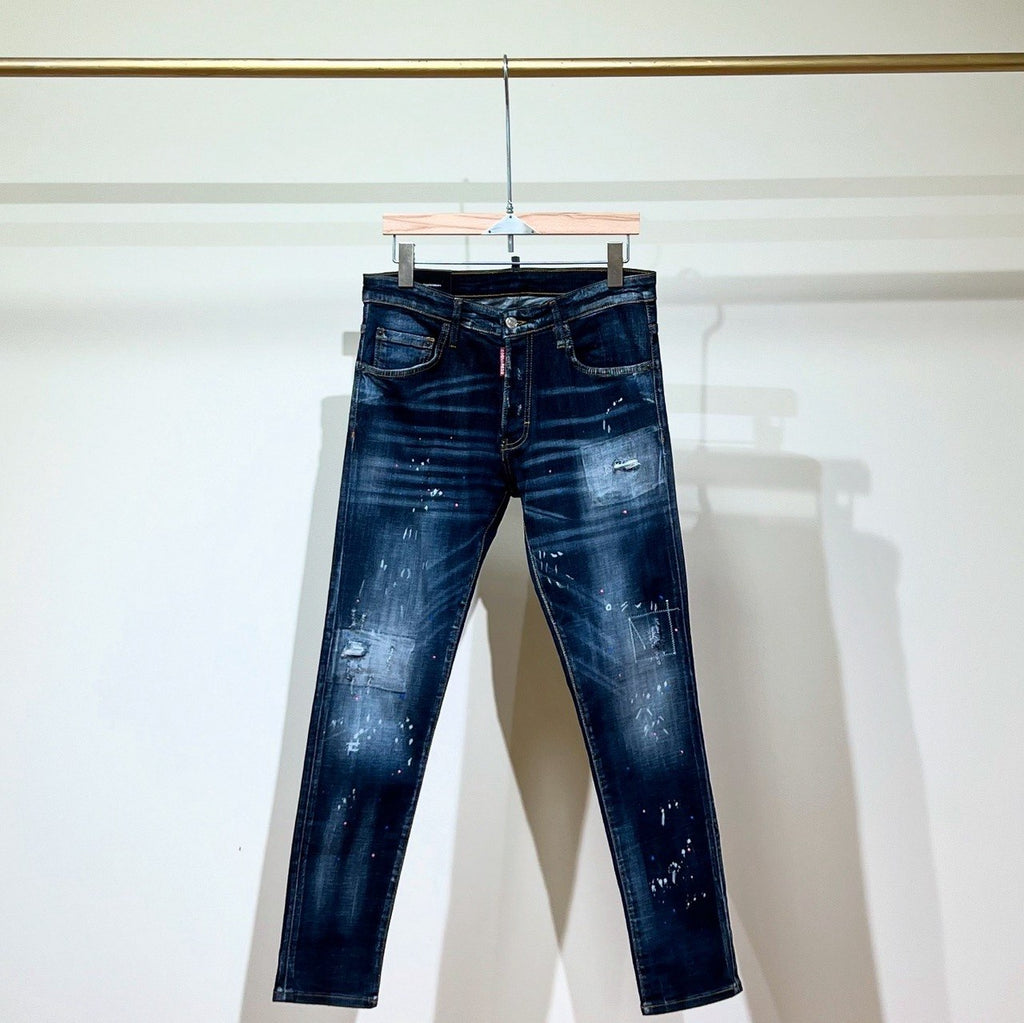 DSQUARED2 بنطال جينز أزرق بتصميم Cool Guy