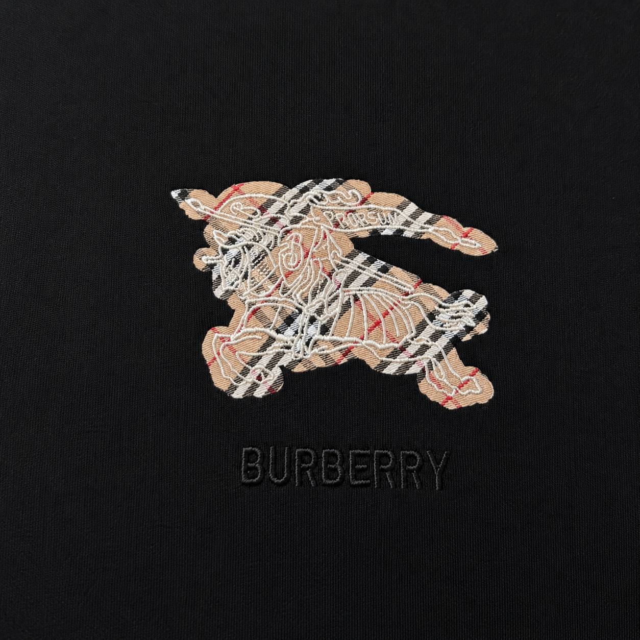 Burberry Equestrian Knight Check Cotton T-Shirt