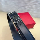 VALENTINO - silver logo buckle